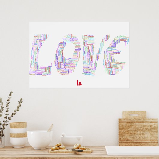 Liefde is Poster (Keuken)