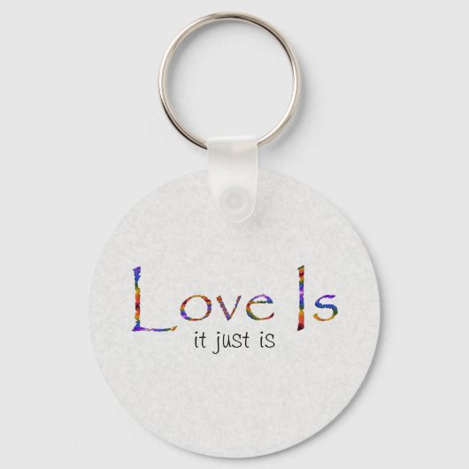 Liefde is regenboog sleutelhanger (Voorkant)