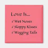 Liefde is Square Magnet Magneet (Voorkant)