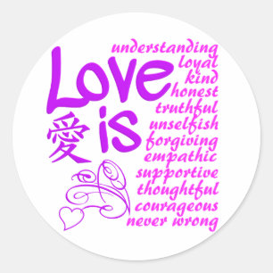 Liefde is ... stickers