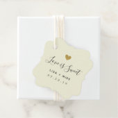 Liefde is Sweet Custom Bruiloft Fancy Vierkant Bedankjes Labels (In situ)