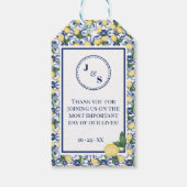 Liefde is Sweet Lemons Wedding Snoep Favor Gift La Cadeaulabel (Achterkant)