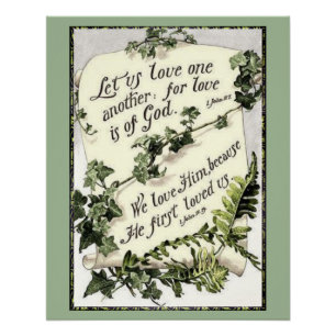 Liefde is van Gods Poster Perfect Poster