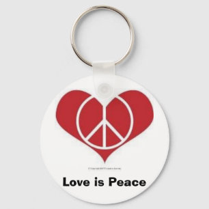 Liefde is vrede! Sleutelhanger