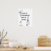 Liefde is vriendschap_Poster Poster (Keuken)