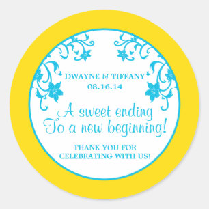 Liefde is zoet - Bloemen Ronde Sticker