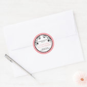 Liefde is zoet - Bloemen Ronde Sticker (Envelop)