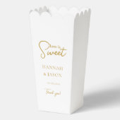 Liefde is Zoet! Elegant, eenvoudig Bedankdoosjes (Achterkant)