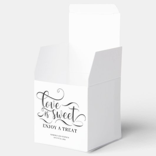 Liefde is zoet Geniet van een traktatie bruiloft Bedankdoosjes (Geopend)