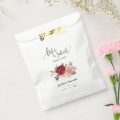 Liefde is zoet genieten van een traktatie marsala  bedankzakje (Gezegeld)