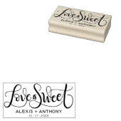 Liefde is zoet - huwelijksgunst stempel gepersonal (Gestempeld)