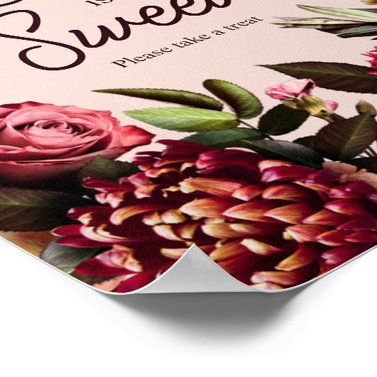 Liefde is zoet, neem een lekkernij poster (Hoek)