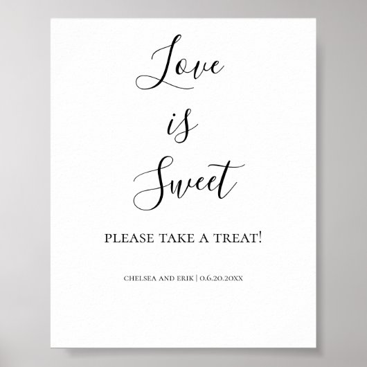 Liefde is zoet Poster (Voorkant)