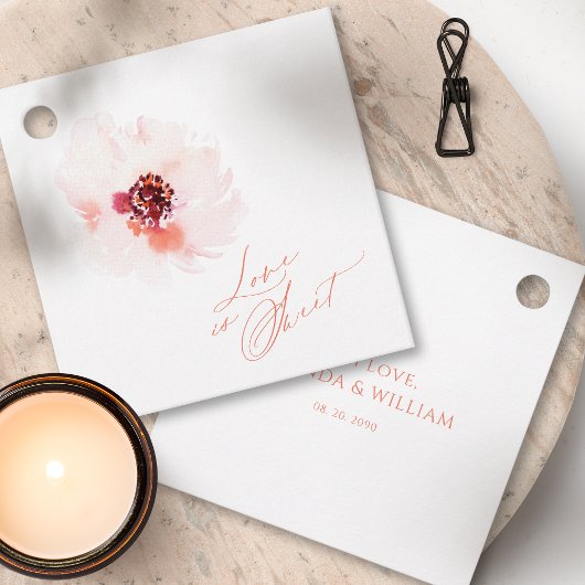 Liefde is zoet - Romantisch Ronde Gift Label