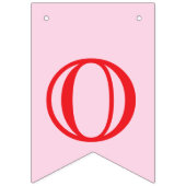 Liefde is Zoet! Roze Bruids Trouwdouche Vlaggetjes (Derde vlag)