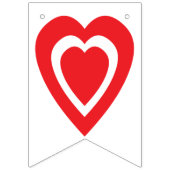 LIEFDE IS ZOET! ROZE VIERING DECOR VLAGGETJES (Eerste vlag)