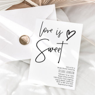 Liefde is zoet Vrijgezellenfeest Kaart