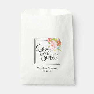 Liefde is zoet - Wedding Favor Bag, Douche Treats Bedankzakje