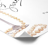 Liefde is zoete Parels en Prosecco Vrijgezellenfee Poster (Hoek)