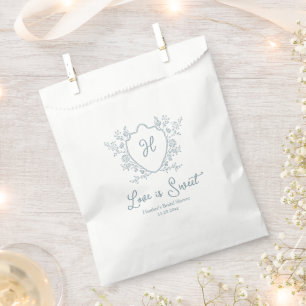 Liefde is zoete Regency-kamerscherm Bruidsfeest Bedankzakje