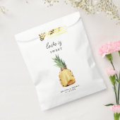 Liefde is zoete tropische ananas bruiloft bedankzakje (Gezegeld)