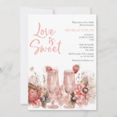 Liefde is zoete zomer Boho Blush Roze Kaart (Voorkant)