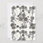 Liefde is zwarte & gouden Rozen thee Vrijgezellenf Kaart (Achterkant)