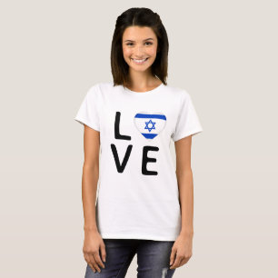 Liefde - Israëlische vlag T-shirt
