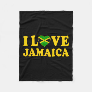 Liefde Jamaica hart trots Jamaicaans Onafhankelijk Fleece Deken