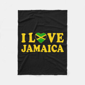 Liefde Jamaica hart trots Jamaicaans Onafhankelijk Fleece Deken