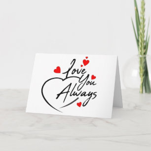 "LIEFDE" JE **ALTĲD EN TOT IN DE EEUWIGHEID** LIEF KAART