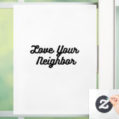 Liefde je buurtvenster bellen raamsticker (Huis)