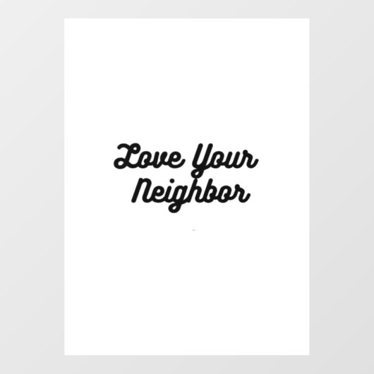 Liefde je buurtvenster bellen raamsticker (Vel)