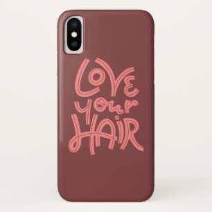 Liefde je haar iPhone x hoesje