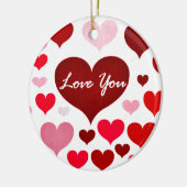 Liefde je! keramisch ornament (Links)