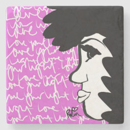 Liefde je lichtstone Onderzetter