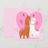 Liefde je Llama Holiday Card Feestdagenkaart (Voorkant / Achterkant)