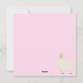 Liefde je Llama Holiday Card Feestdagenkaart (Achterkant)