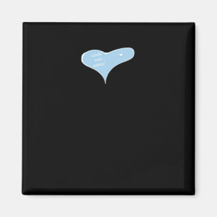 Liefde je meer minimale ontwerp blauwe stijl magneet