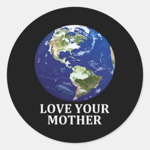Liefde je moeder Aarde - Aarde Dag 50ste Anniversa Ronde Sticker