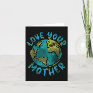 Liefde je moederdag milieubewustzijn kaart