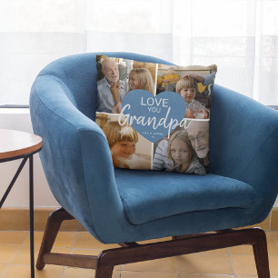 Liefde je 'opa' aangepaste fotocollage kussen