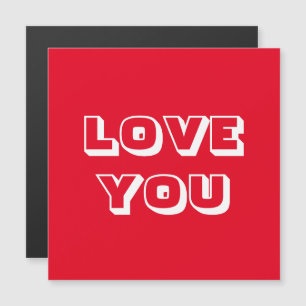 Liefde Je rode, moderne, gedurfde typografie magne