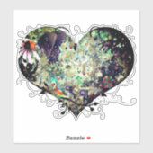 Liefde je wereld sticker (Vel)