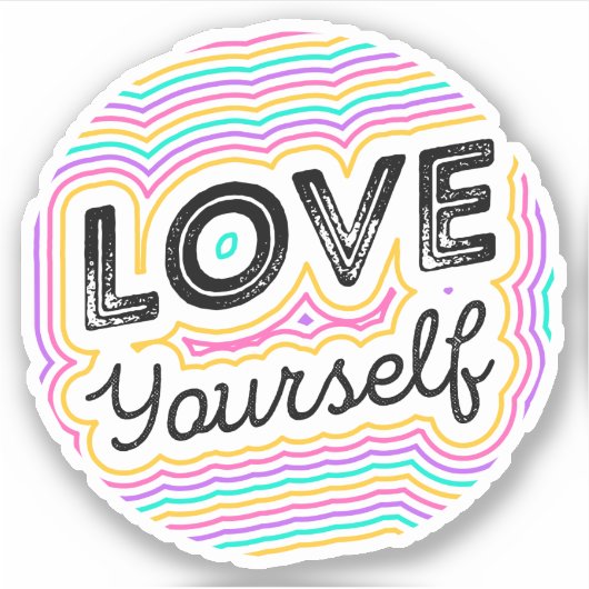 Liefde je zelf sticker (Voorkant)