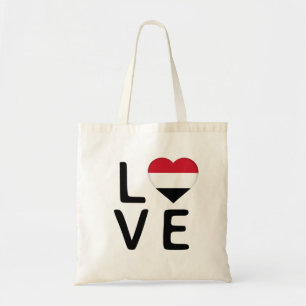 Liefde - Jemen vlag Tote Bag