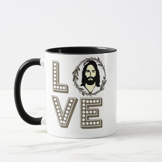 Liefde Jesus Coffee Mok, Religieuze Christelijke M Mok (Links)
