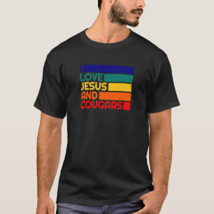 Liefde Jesus en Cougars Mature Woman Cougar Bait T-shirt