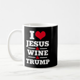 Liefde Jesus Wine Trump Religieuze Christelijke Fa Koffiemok