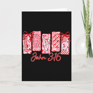 Liefde John 3 16 Christelijke Liefde Valentijnsdag Kaart